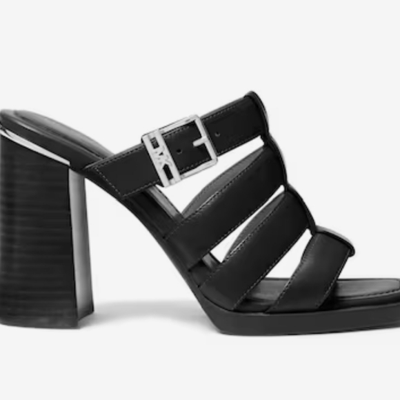 Michael Kors Jagger Black Slide Sandal - Picture 1 of 7